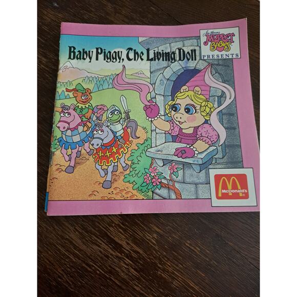 Complete Set 1988 3 McDonalds Muppet Babies Kermit Miss Piggy Fozzie Books - Picture 1 of 6